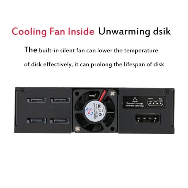 OImaster MR-6401 Four-Bay Chassis Built-In Optical Drive Hard Disk Box - Image 8