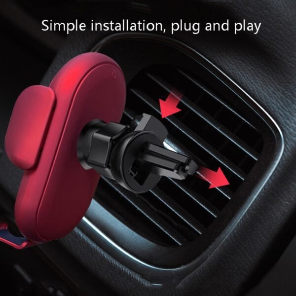 Smart Infrared Sensor Car Wireless Charger Car Holder Mobile Phone Wireless Charger, Black, Red, Yellow, Blue, Black  (With Suction Cup Bracket), Red  (With Suction Cup Bracket), Yellow  (With Suction Cup Bracket), Blue  (With Suction Cup Bracket) - Image 6