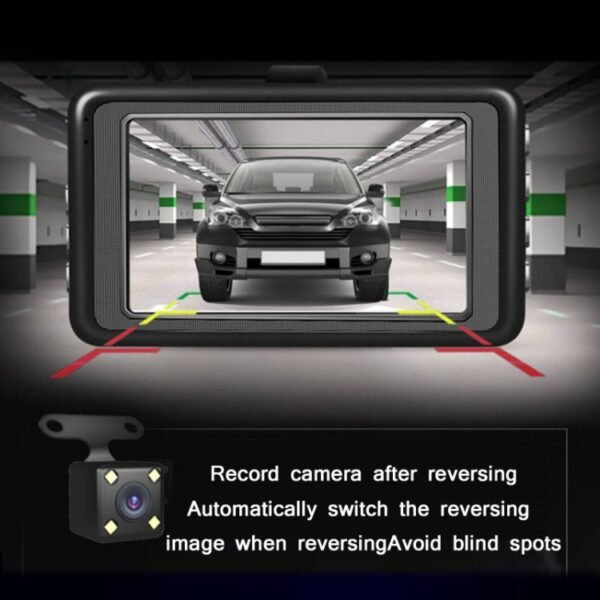 3.0 Inch HD 1080P Wide-Angle Driving Recorder With Reversing Image Specification：, Normal Definition Single Record（Black） - Image 5
