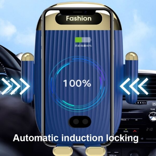 S18 15W Car Wireless Charger Phone Holder, Black, Red, Blue, Green, Black With Suction Cup Bracket, Red  With Suction Cup Bracket, Blue  With Suction Cup Bracket, Green  With Suction Cup Bracket - Image 3