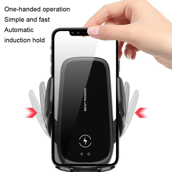 M11 Automatic Electromagnetic 15W Car Wireless Charging Bracket - Image 4
