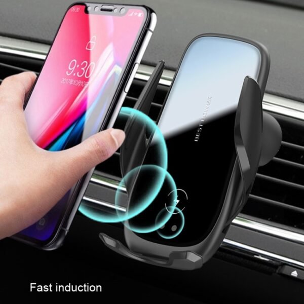 M11 Automatic Electromagnetic 15W Car Wireless Charging Bracket - Image 6