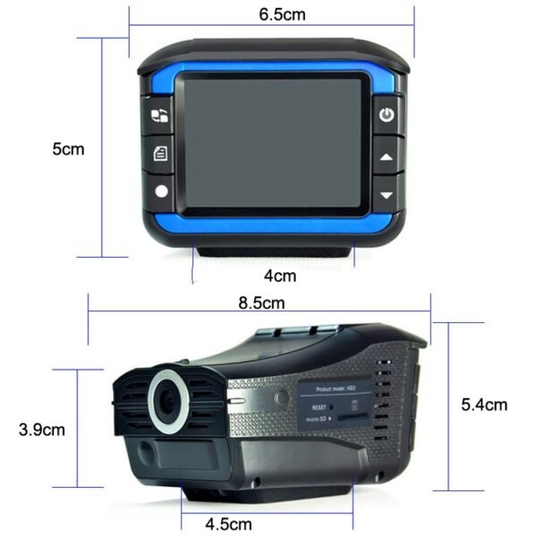 VG3 2 In 1 Electronic Dog Driving Recorder Vehicle Mobile Radar Warning Device - Image 4