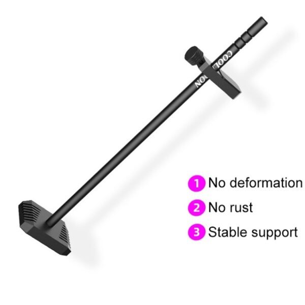 Aluminum Alloy Vertical Graphics Card Protection Support Bracket, Black, Silver - Image 4