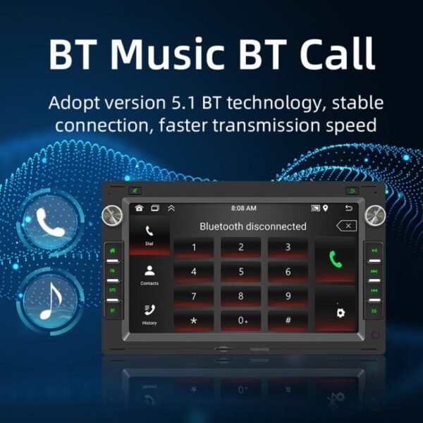 For Volkswagen Passat 7 Inch Bluetooth GPS Navigation Car Player, 1+32G, 2+32G, 2+64G - Image 14
