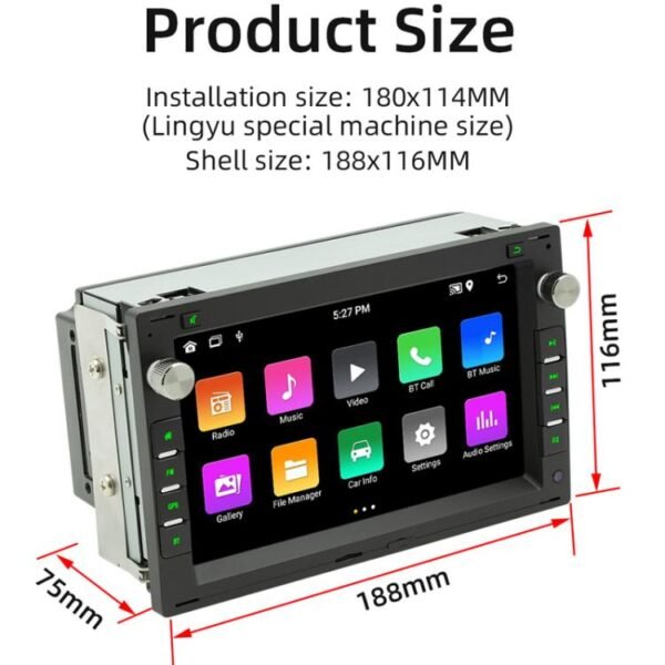 For Volkswagen Passat 7 Inch Bluetooth GPS Navigation Car Player, 1+32G, 2+32G, 2+64G - Image 3