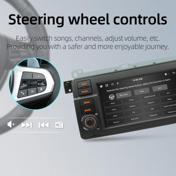 For BMW E46 7 Inch GPS Navigation WIFI Car MP5, 1+32G, 2+32G, 2+64G - Image 9