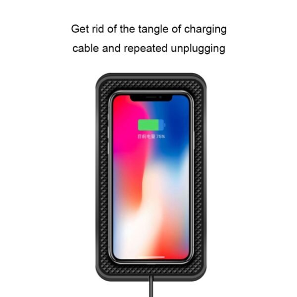 C3 15W Car QI Wireless Charger Launch Pad Anti-slip Mat, C3 Type-C Interface - Image 5
