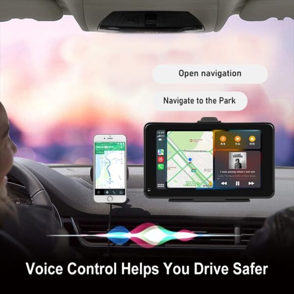 A3135 7 Inches HD Wired Smart Screen With Wireless CarPlay + Android Auto + Android, Without Camera, With Camera - Image 12