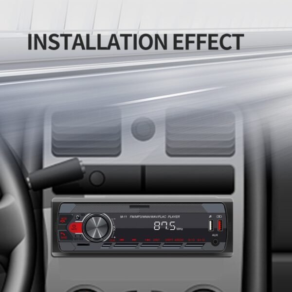 M11T Car Bluetooth MP3 Player ISO Interface EQ Sound Effect Fast Charge Colorful Button Radio, A3032 - Image 15
