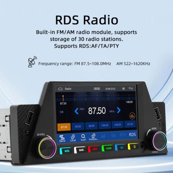 4.7 inch AUTO/CarPlay Navigation Bluetooth FM Radio Car MP5 Marquee, 161W - Image 7