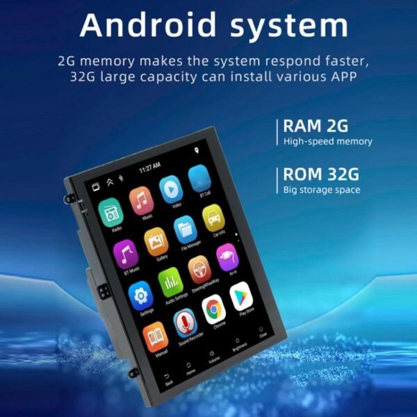 9.7 inch Vertical Screen Bluetooth Radio Android 13 GPS Navigation Device, 1+32G, 2+32G, 2+64G - Image 4