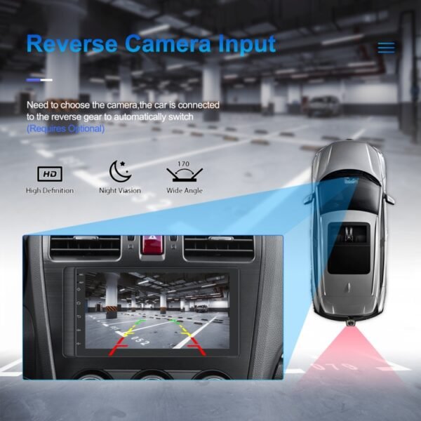 A3194 7 Inch Android 11 Central Control Carplay 2+32G Car Large Screen Navigation Reversing Video Player, Style:, Standard, Standard+AHD Camera - Image 7