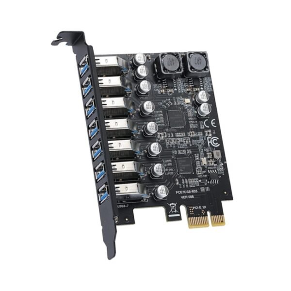 PCE7USB-R05  PCI-E To USB 3.2 GEN1 7-Port 19PIN Expansion Card Super Speed 5Gbps - Image 4