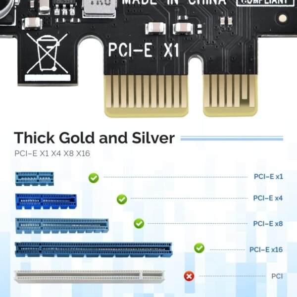 PCE7USB-R05  PCI-E To USB 3.2 GEN1 7-Port 19PIN Expansion Card Super Speed 5Gbps - Image 7