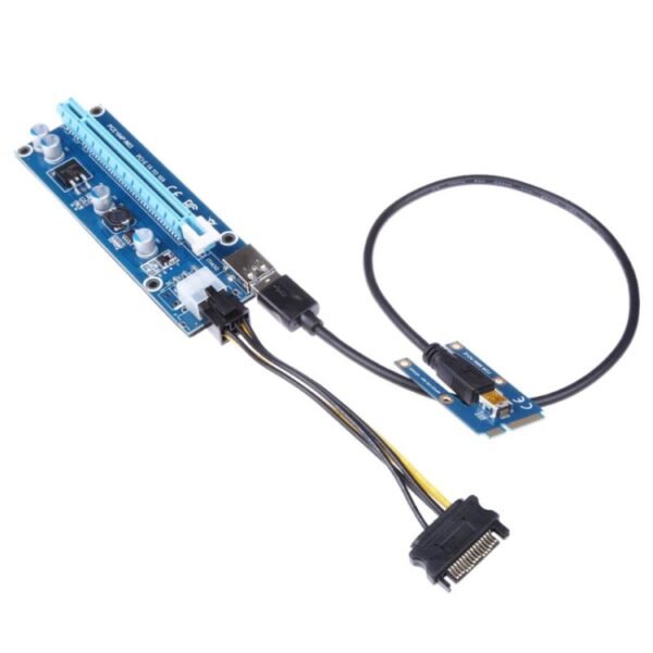 PCE164P-N03 VER006C Mini PCI-E 1X To 16X Riser For Laptop External Image Card, Blue Board 6pin, Blackboard 6pin, Blackboard 4pin, M2 To 6pin - Image 7