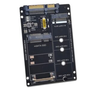 SATA 22PIN To MSATA Or M.2 NGFF SATA Card 2 In 1 SSD Converter Card, Only Card, With SATA 22pin Cable, With USB 3.0 Cable