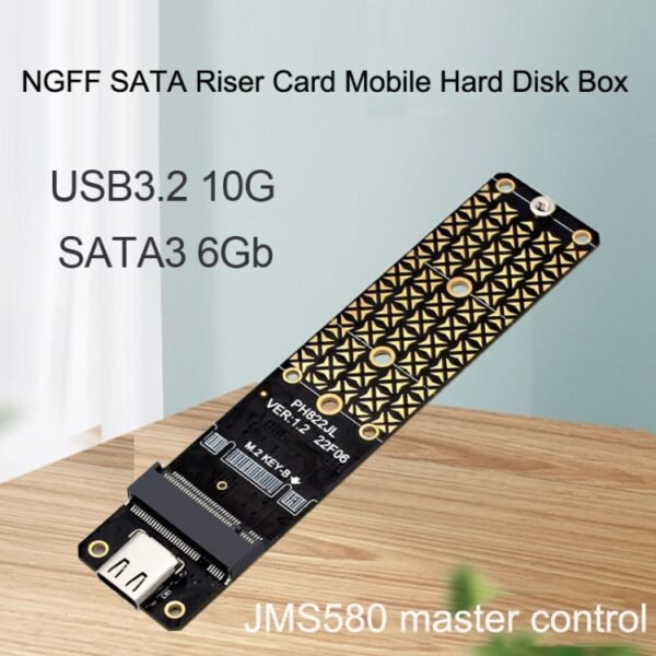 NGFF M.2 Bkey SATA Hard Disk SSD To USB3.1 Type-C / USB-C Expansion Card Conversion Board, SSD To USB3.1 - Image 7