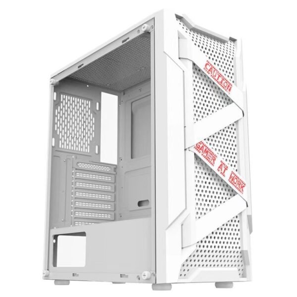EVESKY Acrylic Side Transparent ATX Computer Case With 6 Fans Position And USB 3.0 Interface, Black, White - Image 3