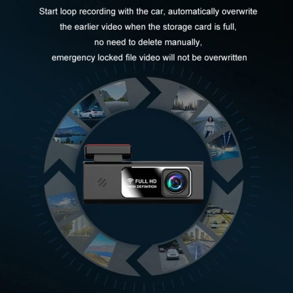Mobile Phone WIFI Interconnection 2K Ultra-Clear Night Vision Hidden Driving Recorder, USB Short Line, Cigarette Lighter, Step-down Line - Image 10