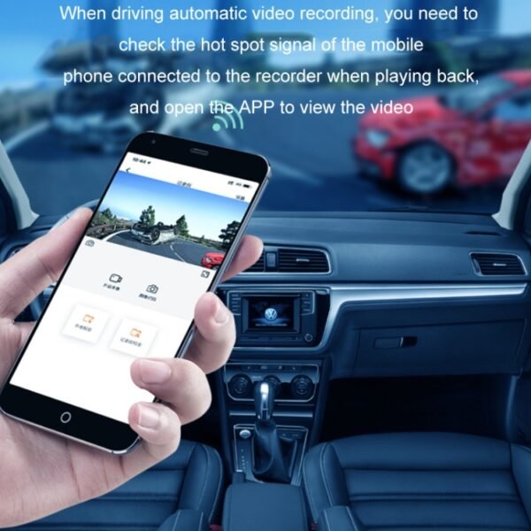 WIFI Mobile Phone 2K Ultra-Clear 360-Degree Rotating Driving Recorder, USB Short Line, Cigarette Lighter, Step-down Line - Image 5