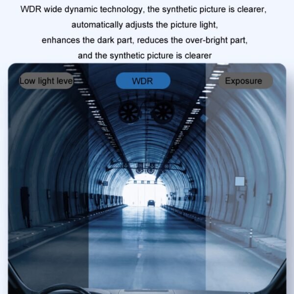 WIFI Mobile Phone 2K Ultra-Clear 360-Degree Rotating Driving Recorder, USB Short Line, Cigarette Lighter, Step-down Line - Image 7