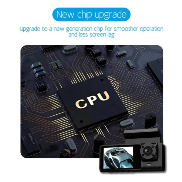 G71 HD 1080P Three-Lens 2.0-Inch Infrared Night Vision Driving Recorder, No WIFI, WIFI Connection - Image 5