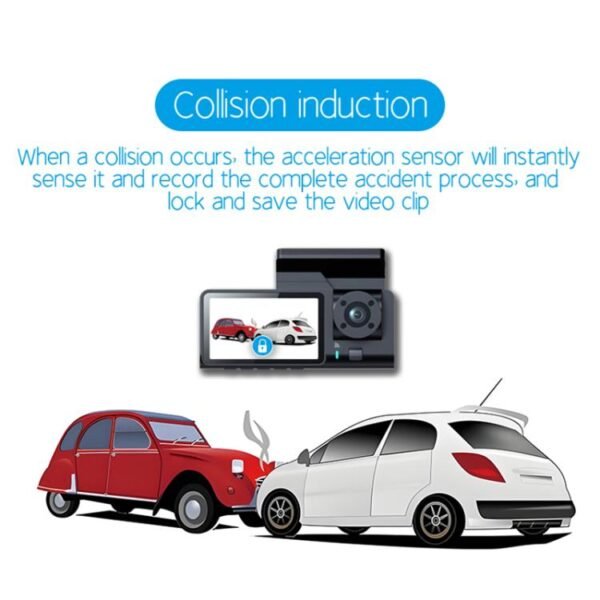 G71 HD 1080P Three-Lens 2.0-Inch Infrared Night Vision Driving Recorder, No WIFI, WIFI Connection - Image 8