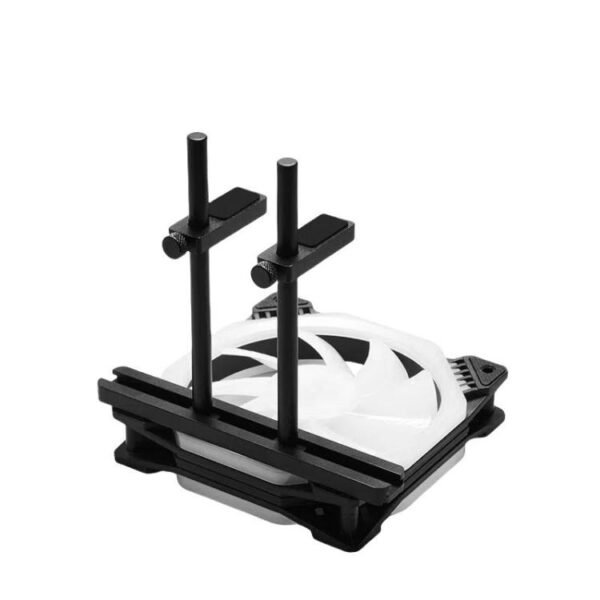 FinalCool Aluminum Alloy Adjustable Graphics Card Bracket Chassis Fan Position Graphics Holder Support, 8cm Black, 8cm Silver, 12cm Black, 12cm Silver - Image 3