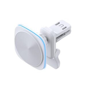 For IPhone 12-16 Cell Phone Car Magnetic Wireless Charger Car Air Vent Holder Fast Charger, Blue Light (White), Blue Light (Black), RGB Light (White), RGB Light (Black)