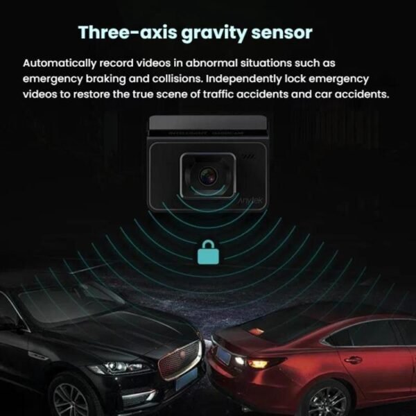 Anytek T2 PRO 3.0 Inch 2K HD Night Vision Recorder Hidden Car Camera Front And Rear Dual Recording, T2 PRO - Image 9