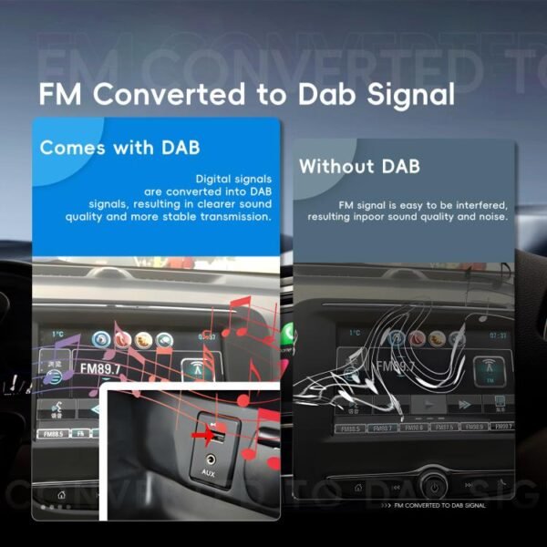 9 Inch Android 4+64G Dual-Butt Large Screen Car Carplay Built-In DAB Car Central Control Integrated Navigation System, Standard, Standard+AHD+Microphone - Image 6