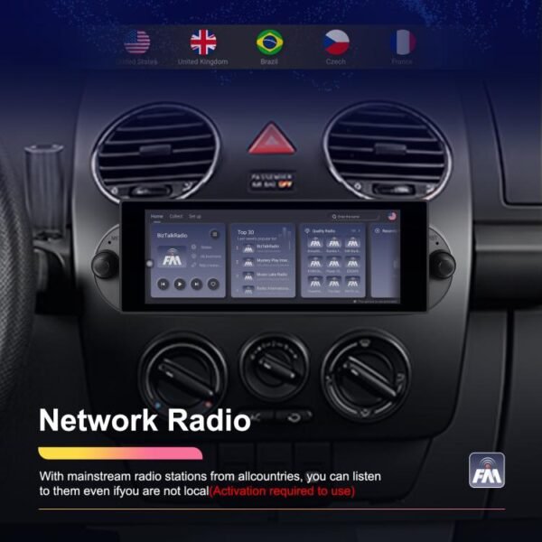 For Volkswagen Beetle 2002-2010 6.86 inch 2+64G Horizontal Screen Android Car Player, Standard, Standard+AHD+Microphone - Image 2