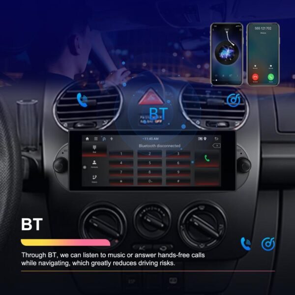 For Volkswagen Beetle 2002-2010 6.86 inch 2+64G Horizontal Screen Android Car Player, Standard, Standard+AHD+Microphone - Image 6