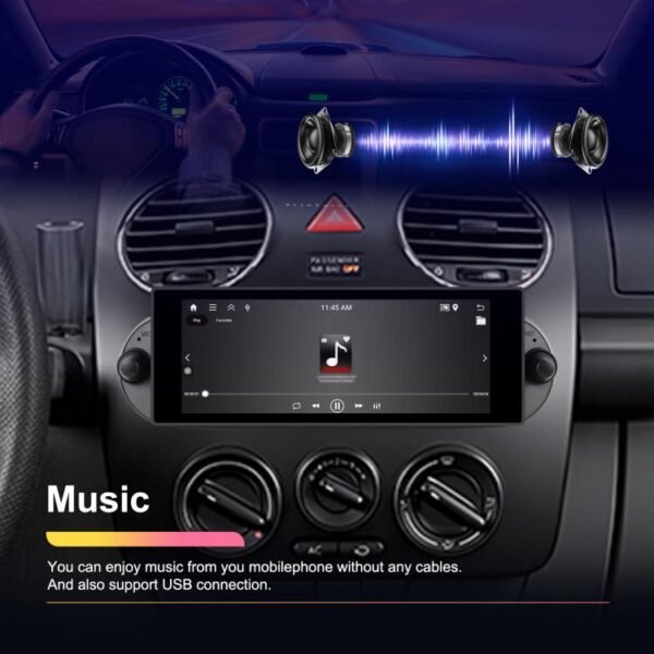 For Volkswagen Beetle 2002-2010 6.86 inch 2+64G Horizontal Screen Android Car Player, Standard, Standard+AHD+Microphone - Image 7