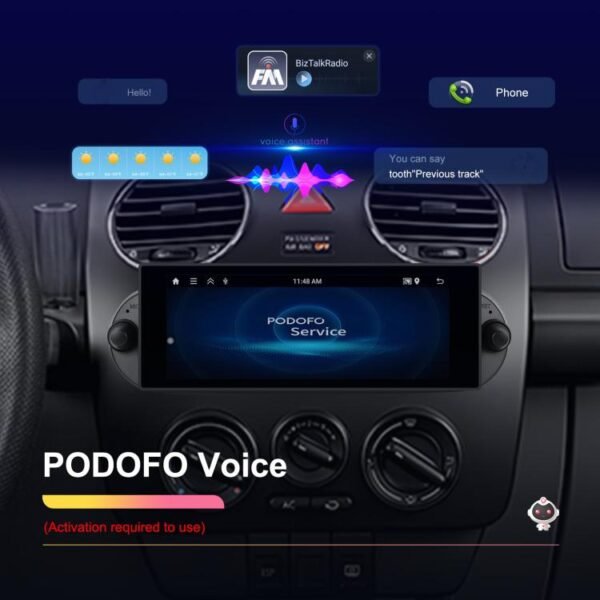 For Volkswagen Beetle 2002-2010 6.86 inch 2+64G Horizontal Screen Android Car Player, Standard, Standard+AHD+Microphone - Image 8