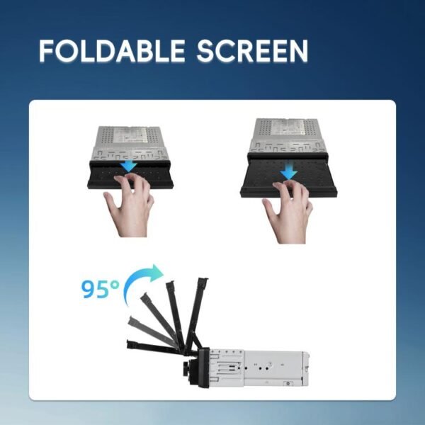7 inch Universal Manual Retractable Screen Car MP5 Player Car Center Control All-in-One Wired Carplay, Standard, Standard+12 Light Camera - Image 15
