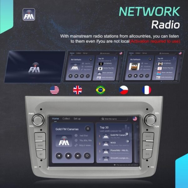 For Alfa Romeo MITO 2008-2016 7 inch Horizontal Screen Android 15 Carplay Car Center Control Integrated Machine, 4+64G, 2+64G - Image 11