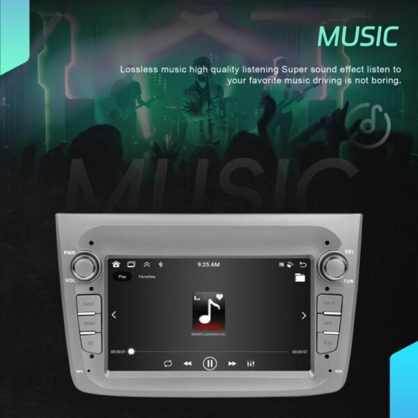 For Alfa Romeo MITO 2008-2016 7 inch Horizontal Screen Android 15 Carplay Car Center Control Integrated Machine, 4+64G, 2+64G - Image 7