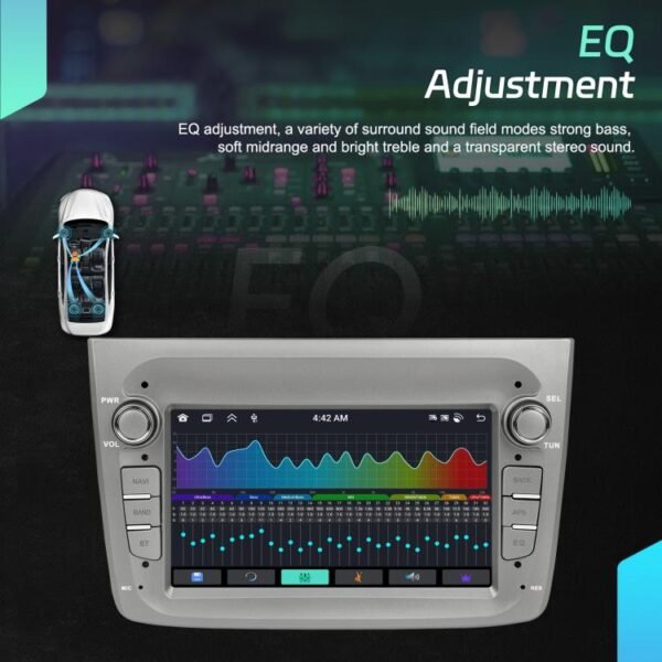 For Alfa Romeo MITO 2008-2016 7 inch Horizontal Screen Android 15 Carplay Car Center Control Integrated Machine, 4+64G, 2+64G - Image 10