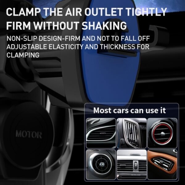 G10 Infrared lnduction Wireless Fast Charging Air Outlet Car Holder - Image 7