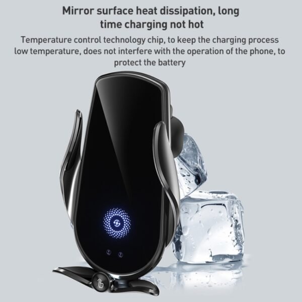 M1 Electric Opening/Closing Wireless Fast Charging Air Outlet Car Holder - Image 7