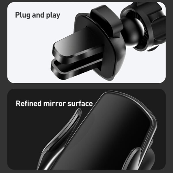 M1 Electric Opening/Closing Wireless Fast Charging Air Outlet Car Holder - Image 10