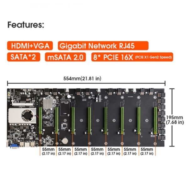 BTC-D37 Professional Mining Motherboard - Image 5