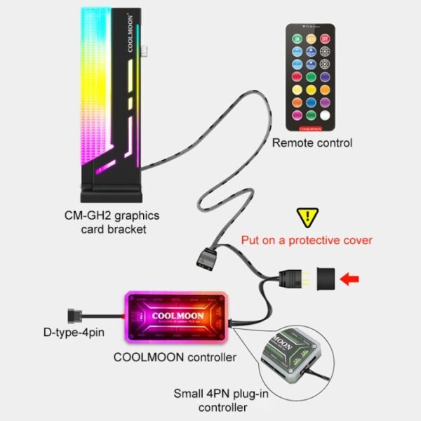 COOLMOON CM-GH2 5V ARGB GPU Holder - Image 5