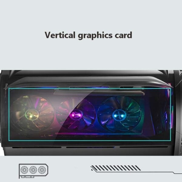 GAMEKM Genki Bomb Personality Gaming Internet Cafe Side Through Gaming Case USB 3.0 Water-cooled Desktop Computer Case, White, Pink, Black - Image 9