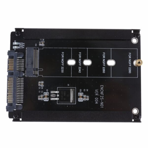 Metal Case CYB + M Socket 2 M.2 NGFF (SATA) SSD to 2.5 SATA Adapter for 2230/2242/2260/2280mm M2 NGFF SSD Solid State Hard Drive - Image 2
