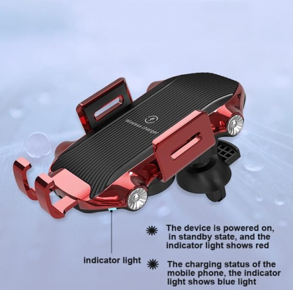 X343 15W Car Wireless Charger Smart Induction Suction Cup Phone Holder - Image 5