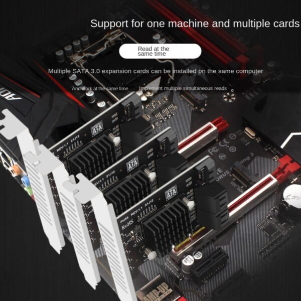 PCI-E To 5 SATA 3.0 Expansion Card - Image 8