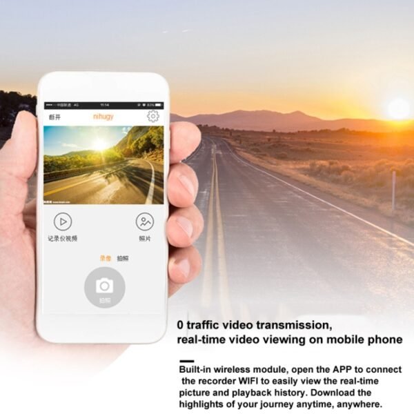 S600 1080P Wifi Dash Cam 170 Degree Wide Angle Lens Hidden Car Driving Recorder - Image 6